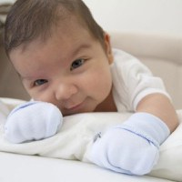 Manusi pentru nou nascuti Baby Glove, Bleu - 1