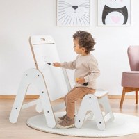 Masuta si tabla 2 in 1 cu scaunel MamaToyz Massam MDF - 1