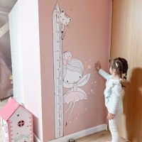 Metru de masurare INSPIO pentru perete - Zana, s 150 cm, Roz - 1