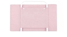 Mini-Bumper protectie pat, 50(L)x28(H) cm, Roz pastel