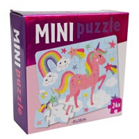 Mini puzzle de buzunar - unicorn - 1