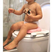 Olita portabila 2in1 BabyJem Portable Seat, Roz - 1