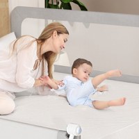 PACHET: 3 Bariere protectie pat copii, Rabatabile, pat de 160x180 cm - 1