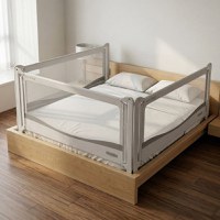 PACHET PREMIUM: 3 Protectii laterale pat, PREMIUM XXL, 140x200 cm + 2 Seturi Conectori - 1