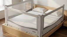 PACHET PREMIUM: 3 Protectii laterale pat, PREMIUM XXL, 140x200 cm + 2 Seturi Conectori