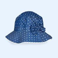 Palarie Copii Bucket, Protectie Soare UPF50+, Blue Dots, 2 - 4 ani - 1