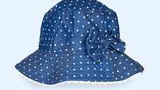 Palarie Copii Bucket, Protectie Soare UPF50+, Blue Dots, 2 - 4 ani