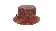 Palarie Copii Bucket, Protectie Soare UPF50+, Blue Orange Stripe, 2 - 4 ani