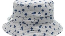 Palarie Copii Bucket, Protectie Soare UPF50+, Light Palm Tree, 2 - 4 ani