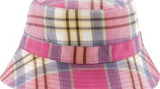 Palarie Copii Bucket, Protectie Soare UPF50+, Pink Check, 2 - 4 ani