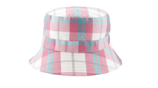 Palarie Copii Bucket, Protectie Soare UPF50+, White Check, Diverse marimi