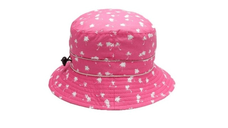 Palarie Copii Bucket, Protectie Solara UPF50+, Magenta Palm Tree, 4 - 6 ani
