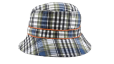 Palarie Copii Bucket, Protectie Solara UPF50+, Navy Check, 4 - 6 ani