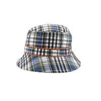 Palarie Copii Bucket, Protectie Solara UPF50+, Navy Check, Diverse marimi - 1