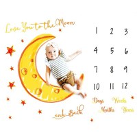 Paturica Milestone plusata pentru fotografii memorabile Luna Galbena Drool - 1