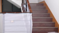 Plasa de siguranta pentru balustrade scari, balcoane si terase, 300 x 78 cm, alb