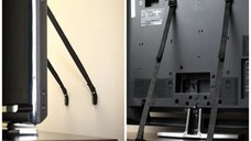 Protectie impotriva daramarii televizorului, ancorare TV, protectie cutremur, chingi din nailon si metal, Empria