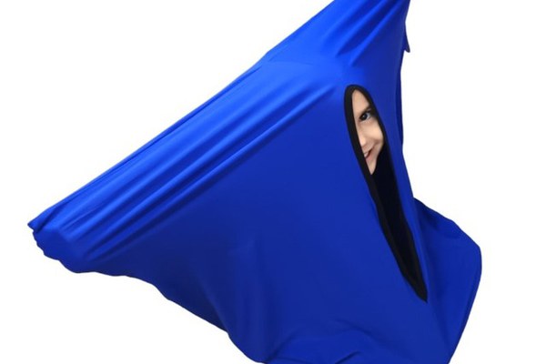 Sac senzorial pentru corp, ciorap senzorial de corp, Albastru, marime L