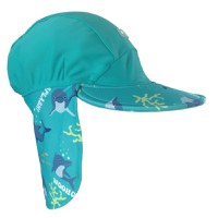 Sapca cu Protectie Gat, pentru bebelusi si copii, UPF50+, Dolphin, Marimea M - 1