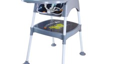 Scaun masa copii si bebelusi, Empria, 3 in 1, multifunctional, transformabil in scaunel si masuta, Astro Dino