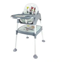 Scaun masa copii si bebelusi, Empria, 3 in 1, multifunctional, transformabil in scaunel si masuta, Aviator - 1