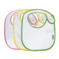 Set 3 bavete cu capse din bumbac, Diverse modele - 1