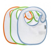 Set 3 bavete cu capse din bumbac, Diverse modele - 1