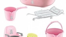 Set de baie cu 6 piese Bebe Lux BabyJem, Diverse culori