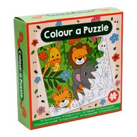 Set DIY Coloreaza propriul puzzle - animale din jungla - 1