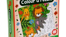 Set DIY Coloreaza propriul puzzle - animale din jungla