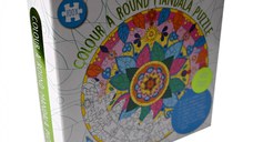 Set DIY Coloreaza propriul puzzle - mandala- verde