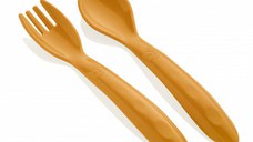 Set lingurita si furculita diversificare bebelusi BabyJem, Diverse culori