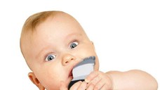 Sosete cu accesoriu dentitie BabyJem Teether Socks, Diverse culori