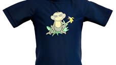 Tricou Protectie UV Copii, Protectie Solara UPF50+, Navy Jungle, Diverse marimi