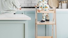 Turn de invatare MamaToyz Learning Tower din lemn, Catelus