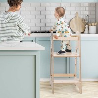 Turn de invatare MamaToyz Learning Tower din lemn, Catelus - 1