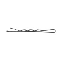 Agrafe ondulate argintii - Lussoni Hr Acc Waved Hair Grips Silver 6 cm, 250 buc - 1