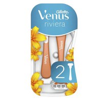 Aparat de Ras cu 3 Lame pentru Femei - Gillette Venus Riviera, 2 buc - 1