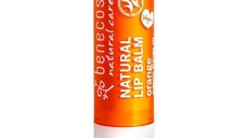 Balsam de Buze cu Unt de Shea si Portocala Benecos, 4,7 g