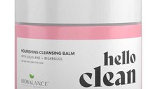 Balsam de Curatare Faciala 3 in 1 cu Squalane si Bisabolol, pentru Ten Sensibil sau cu Roseata - Bio Balance Hello Clean, 100 ml