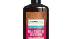 Balsam Fara Clatire cu Keratina pentru Par Cret - Arganicare Keratin Leave-In Conditioner For Curly Hair, 400 ml