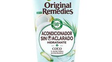 Balsam Hidratant Fara Clatire cu Ulei de Cocos si Aloe Vera pentru Par Normal - Garnier Original Remedies Acondicionador Sin Aclarado Hidratante, 200 ml