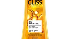 Balsam Nutritiv pentru Par Stresat si Agasat - Schwarzkopf Gliss Hair Repair Oil Nutritive Nourish Conditioner for Strawy and Strained Hair, 200 ml