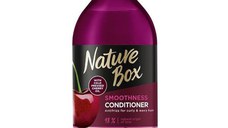 Balsam pentru Netezirea Parului Rebel - Nature Box Smoothness Conditioner with Cold Pressed Cherry Oil, 385 ml