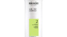 Balsam Profesional Fortifiant Impotriva Ruperii pentru Par Natural Afectat de Subtiere Avansata - Nioxin System 2 Scalp + Hair Conditioner, 1000 ml