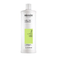 Balsam Profesional Fortifiant Impotriva Ruperii pentru Par Natural Afectat de Subtiere Avansata - Nioxin System 2 Scalp + Hair Conditioner, 1000 ml - 1