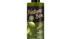 Balsam Spray Fortifiant pentru Par Lung cu Ulei de Masline Presat la Rece - Nature Box Strenght Spray Conditioner with Cold Pressed Olive Oil, 200 ml