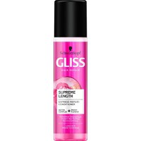 Balsam Spray pentru Par Lung Predispus la Deteriorare - Schwarzkopf Gliss Hair Repair Supreme Length Express-Repair-Conditioner, 200 ml - 1