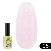 Bază pentru unghii Opal Rubber Base, Global Fashion 8 ml, 05 - 1