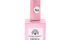 Baza Rubber Base Coat, French Neon, Global Fashion, 15 ml, Roz 04